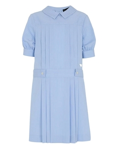 Платье в полоску с плиссировкой, синий Emporio armani kids