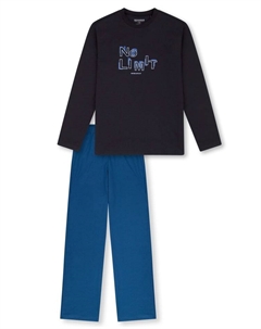 Пижама, темно-синий Schiesser