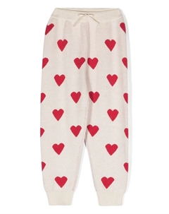 Спортивные брюки вязки интарсия с узором, нейтральный Konges slojd