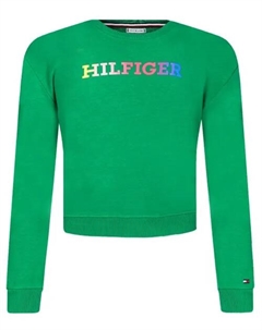 Монотипная толстовка Loose fit, зеленый Tommy hilfiger