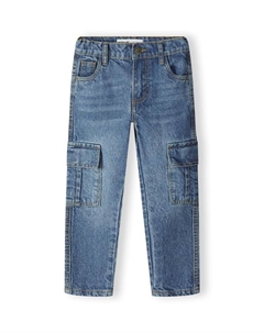 Тканевые брюки, синий деним Minoti