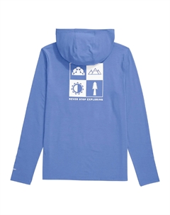 Худи Adventure с длинным рукавом, для детей, Virtual Blue The north face