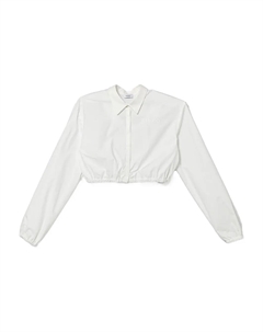 Укороченная рубашка с эластичным поясом, белый Pinko kids