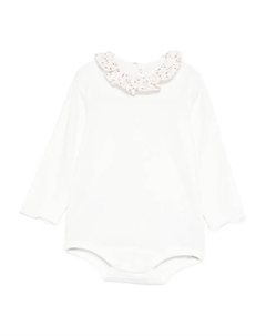 Боди с оборчатым воротником, белый Teddy & minou