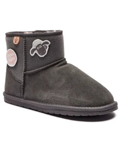 Кожаные снежные сапоги x Shaun the Sheep, серый Emu australia