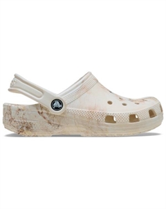 Детские классические сандалии-сабо с акварельным мраморным рисунком, Bone Swirl Crocs