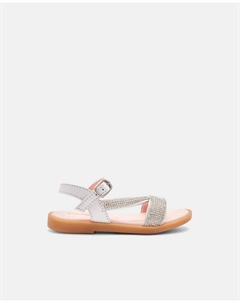 Вечерние сандалии с кристаллами, белый Conguitos