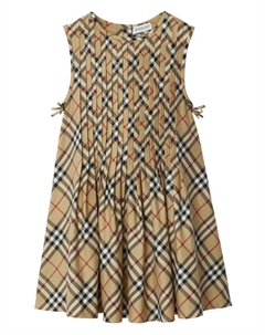 Платье в клетку Vintage Check, нейтральный Burberry kids