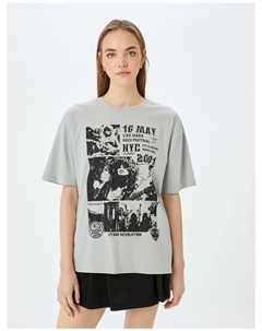 Футболка, серый Koton