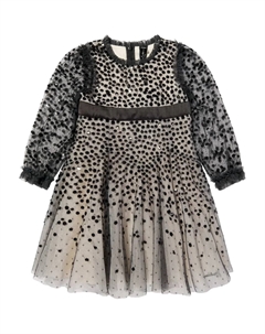 Платье из тюля, украшенное пайетками, черный Needle & thread kids