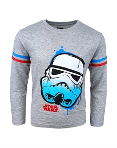 Рубашка с длинным рукавом, серый Star wars