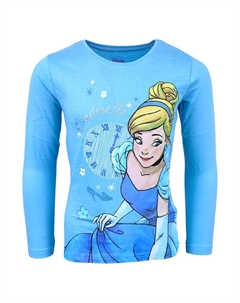 Рубашка с длинным рукавом, светло-синий Disney princess