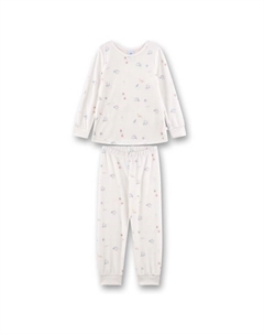 Детская пижама длинная 233599 - пижамы, белый Sanetta