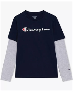Футболка с многослойным принтом Big Boys, синий Champion