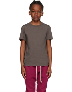 Детская коричневая футболка Level Rick owens