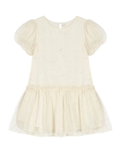 Платье с объемными рукавами и принтом, белый Billieblush