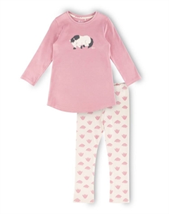Пижама, розовый/белый Sigikid