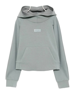 Худи с логотипом, синий Emporio armani kids