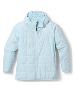 Двусторонняя утепленная короткая парка Shasta для девочек, Polar Haze The north face