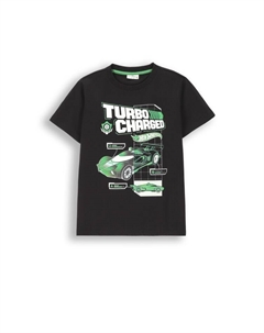 Футболка, черный Coccodrillo