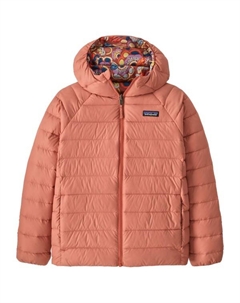 Детский двусторонний пуховый свитер с капюшоном - пуховик, красный Patagonia