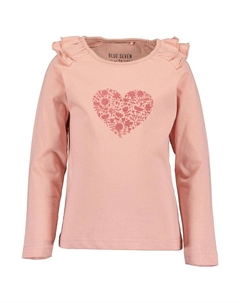 Рубашка с длинным рукавом, розовый Blue seven