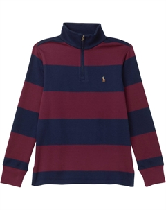 Пуловер Striped Cotton Interlock Pullover, цвет Classic Wine/Refined Navy Polo ralph lauren kids