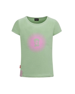 Футболка с логотипом для девочек, мультиколор Trollkids