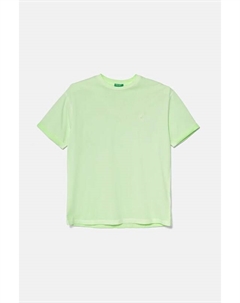 Детская хлопковая футболка, зеленый United colors of benetton