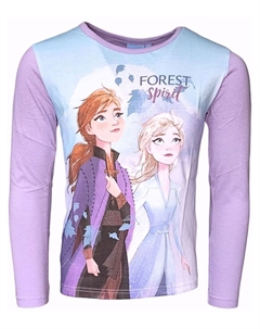 Рубашка с длинным рукавом, фиолетовый Disney frozen