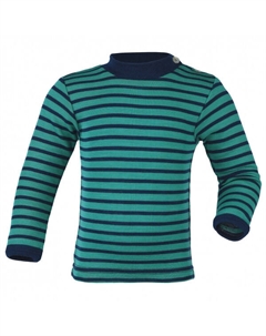 Детская рубашка д/р в полоску - нижнее белье из мериносовой шерсти, мультиколор Engel