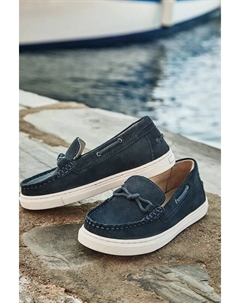 Детские замшевые мокасины, темно-синий Mayoral