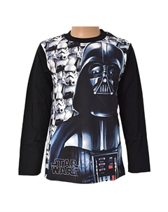 Рубашка с длинным рукавом, черный Star wars