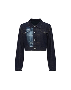 Джинсовая куртка женская, Denim Blue Yohji yamamoto