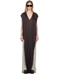 Платье макси серого цвета Porterville Arrowhead Rick owens