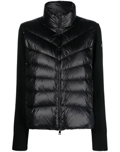 Пуховик с вязаной вставкой, черный Moncler