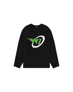 Свитшот унисекс черный We11done