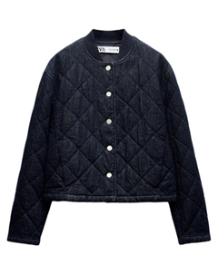 Пуховик женский синий, Blue Zara