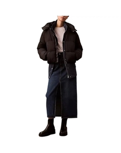 Пуховик женский черный, Black Calvin klein