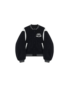 Варсити куртка бомбер с изображением плюшевого мишки, Black We11done