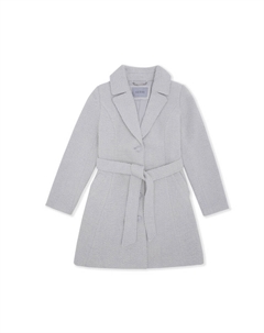 Женское пальто F0DF серое белое, F0DF-Gray White Guess