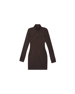 Женское длинное платье с длинными рукавами, коричневое Lululemon