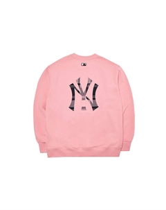 Свитшот с логотипом Base унисекс розовый Mlb