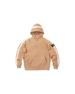 Свитшот Stone Island с капюшоном и полосками, умбра Supreme