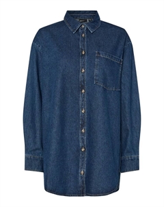 Рубашка, темно-синий деним Pieces