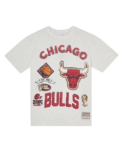 Футболка Mitchell & Ness унисекс серая Mitchell ness