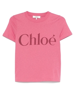 Футболка с логотипом, розовый Chloe