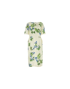 Платье с короткими рукавами женское белое Prada