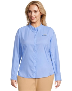 Рубашка Plus Size Tamiami II L/S Shirt, цвет White Cap Columbia