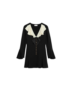 Платье с длинными рукавами женское черное Celine